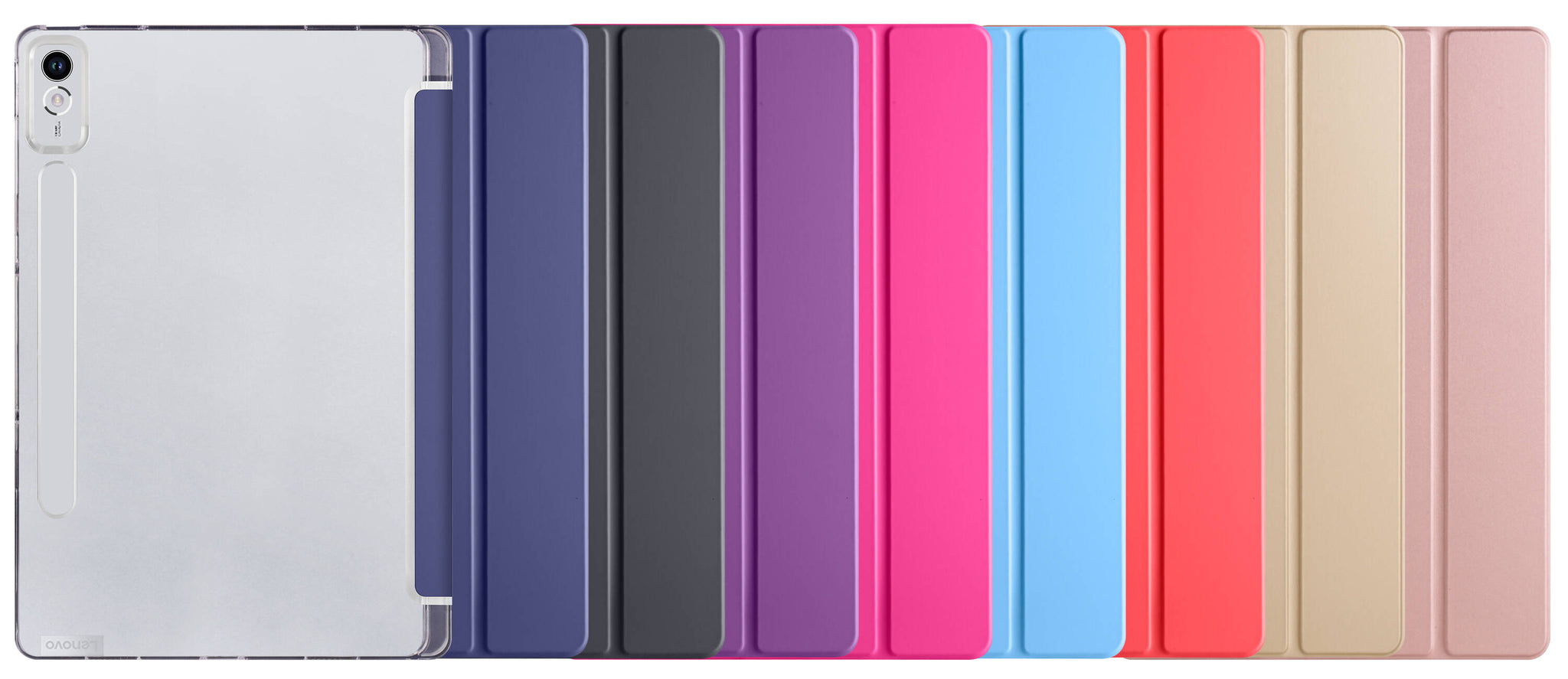 Lenovo Tab P12 Zore Smart Cover Standlı 1-1 Kılıf Gold