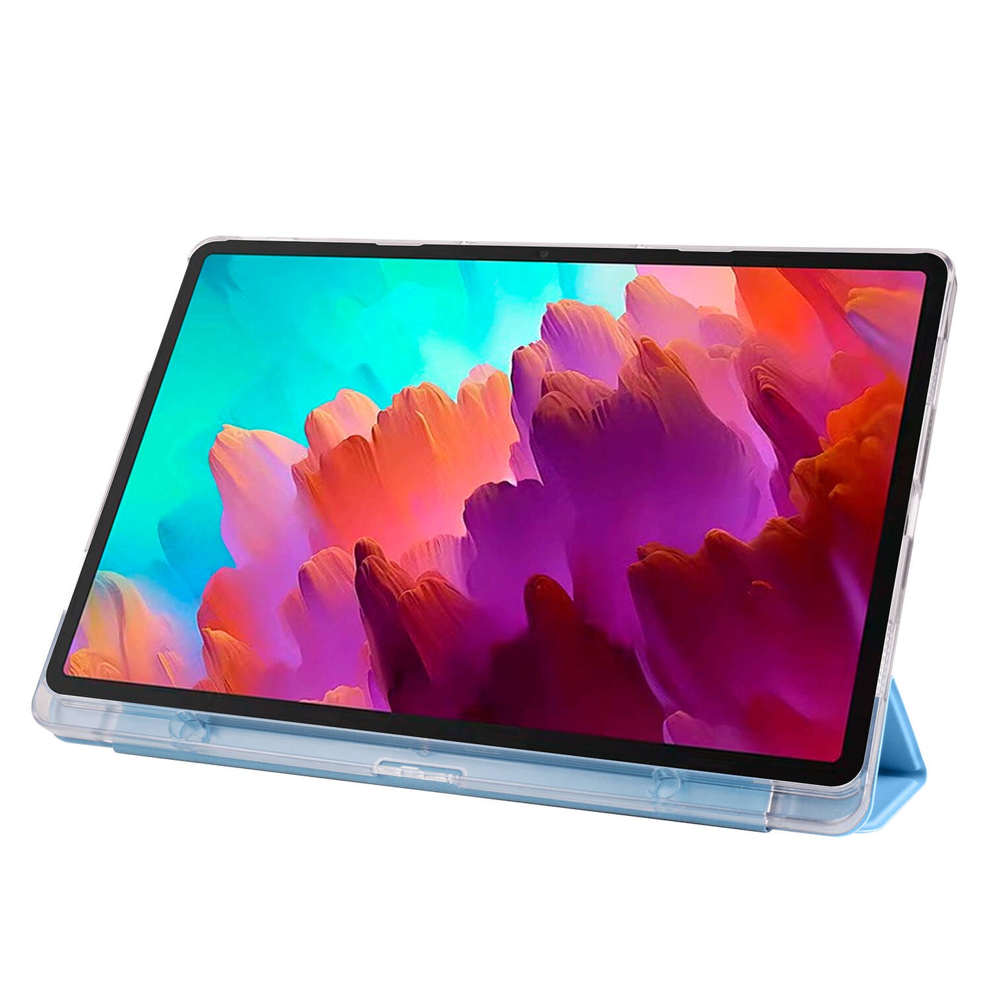 Lenovo Tab P12 Zore Smart Cover Standlı 1-1 Kılıf Mavi