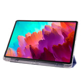Lenovo Tab P12 Zore Smart Cover Standlı 1-1 Kılıf Siyah