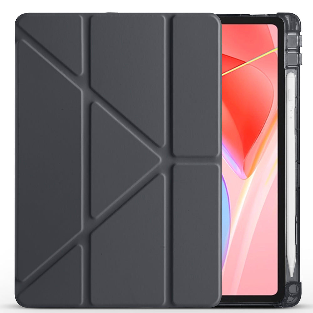 Lenovo Tab TB-311FU Kılıf Zore Tri Folding Kalem Bölmeli Standlı Kılıf Mor