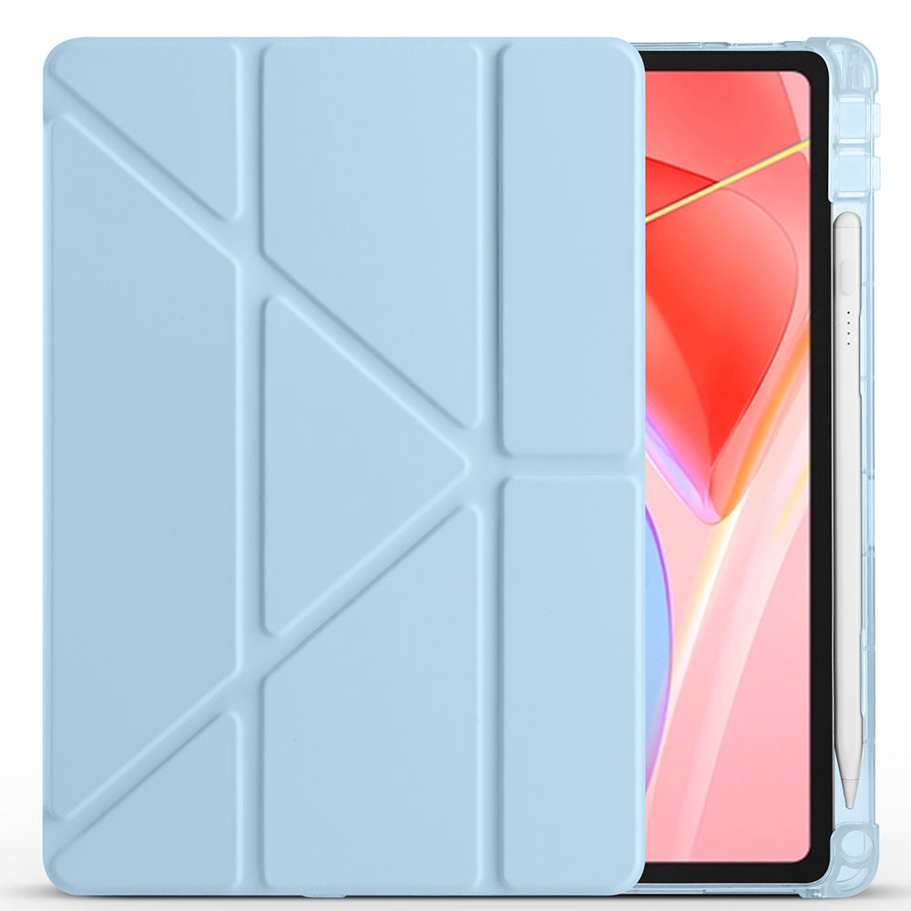 Lenovo Tab TB-311FU Kılıf Zore Tri Folding Kalem Bölmeli Standlı Kılıf Mor