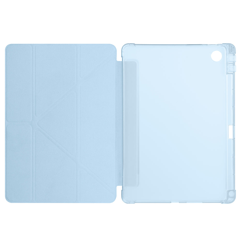 Lenovo Tab TB-311FU Kılıf Zore Tri Folding Kalem Bölmeli Standlı Kılıf Mor