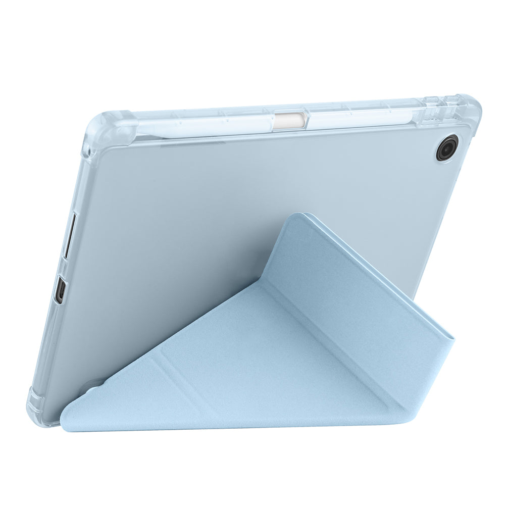 Lenovo Tab TB-311FU Kılıf Zore Tri Folding Kalem Bölmeli Standlı Kılıf Mor