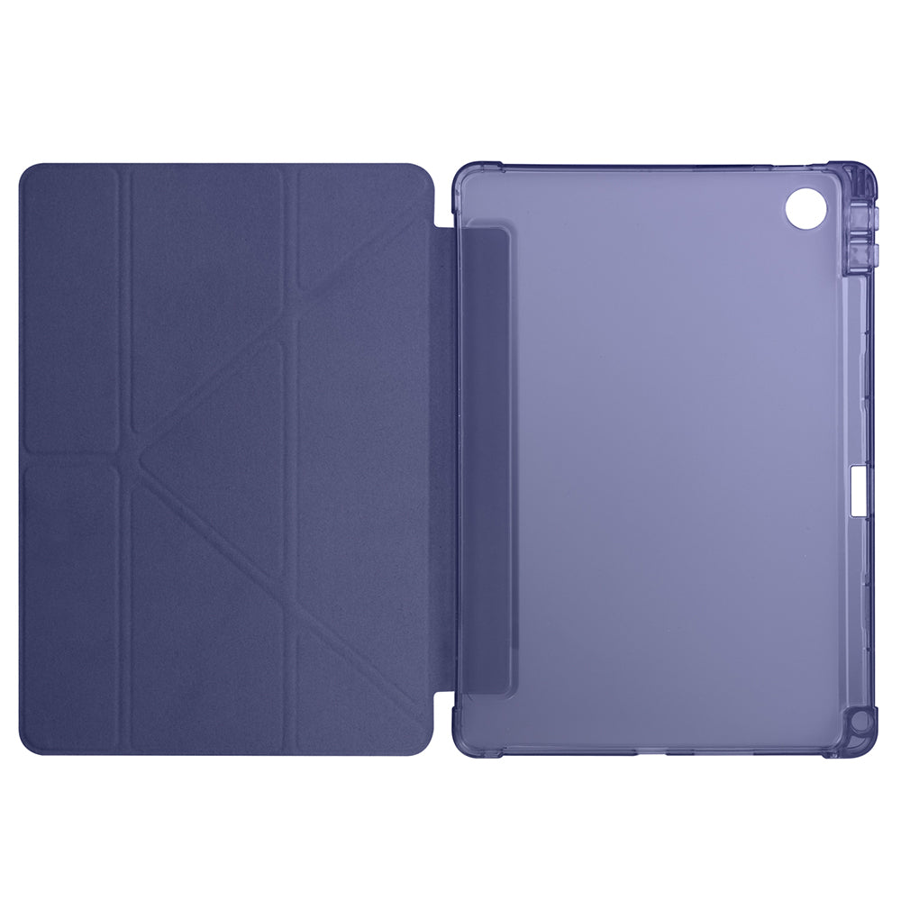 Lenovo Tab TB-311FU Kılıf Tri Folding Kalem Bölmeli Standlı Kılıf Mor