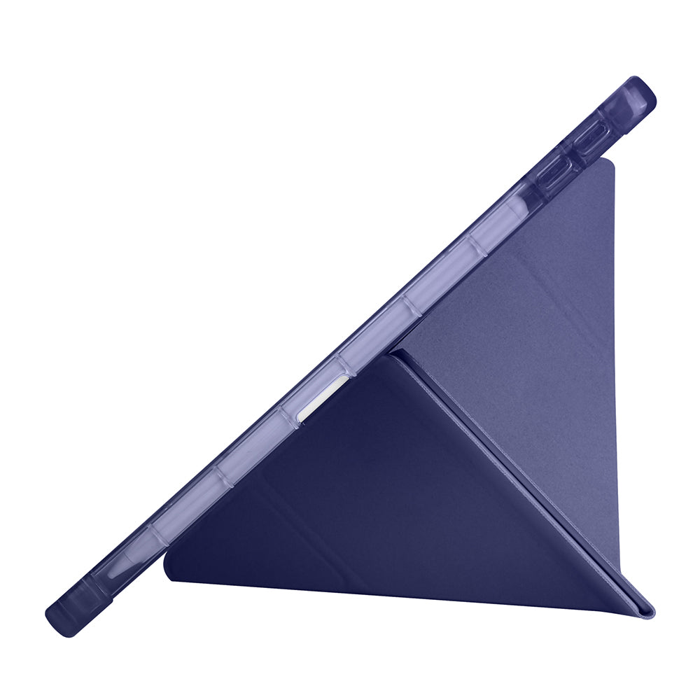 Lenovo Tab TB-311FU Kılıf Zore Tri Folding Kalem Bölmeli Standlı Kılıf Mor