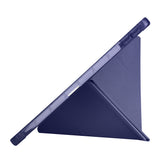 Lenovo Tab TB-311FU Kılıf Zore Tri Folding Kalem Bölmeli Standlı Kılıf Mor