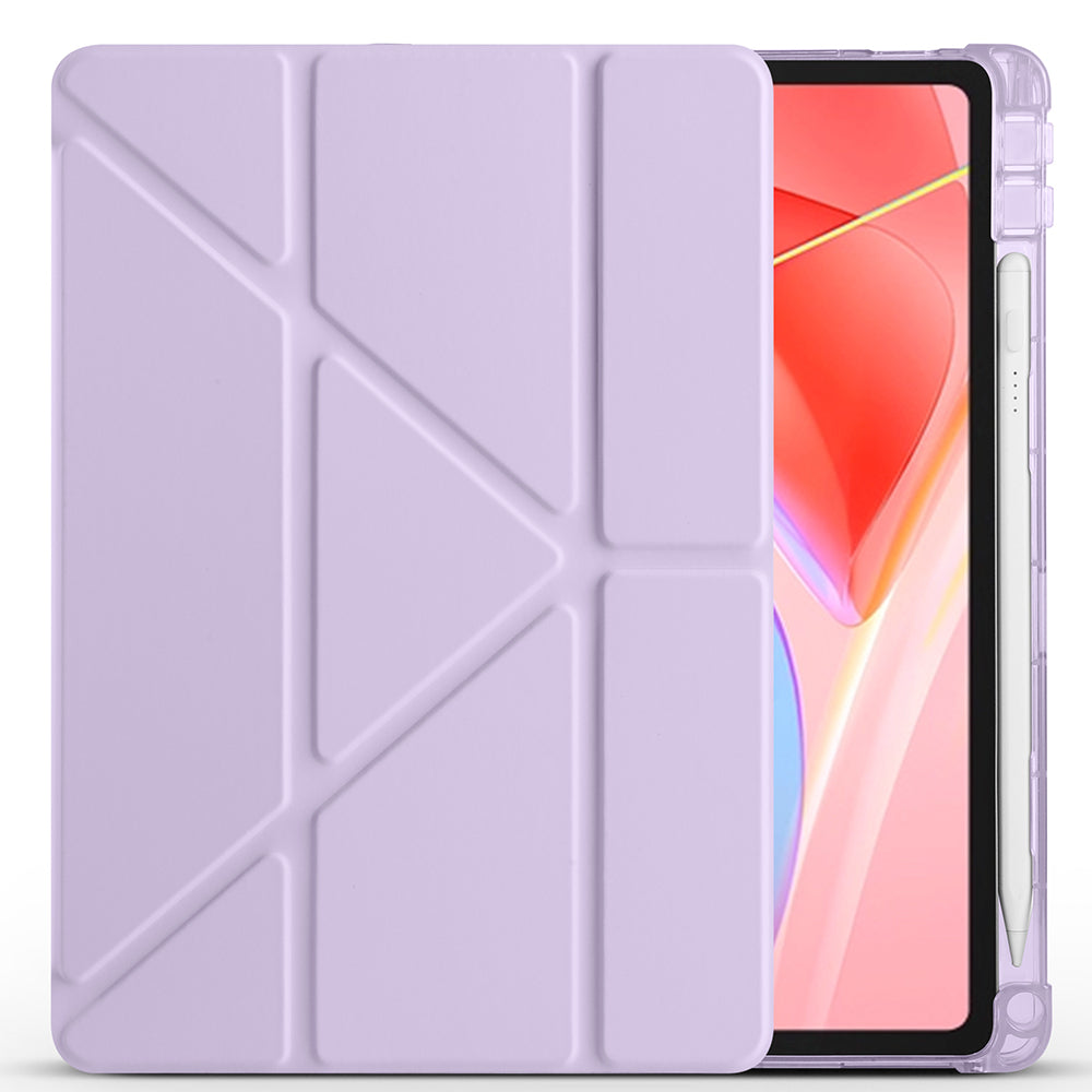 Lenovo Tab TB-311FU Kılıf Zore Tri Folding Kalem Bölmeli Standlı Kılıf Mor