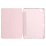 Lenovo Tab TB-311FU Kılıf Zore Tri Folding Kalem Bölmeli Standlı Kılıf Rose Gold