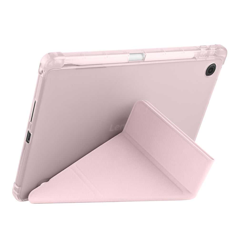 Lenovo Tab TB-311FU Kılıf Tri Folding Kalem Bölmeli Standlı Kılıf Mor