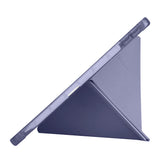 Lenovo Tab TB-311FU Kılıf Tri Folding Kalem Bölmeli Standlı Kılıf Mor