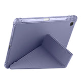 Lenovo Tab TB-311FU Kılıf Zore Tri Folding Kalem Bölmeli Standlı Kılıf Mor