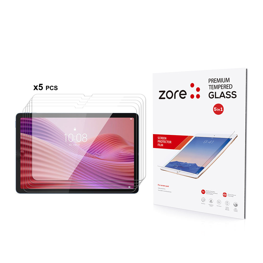 Lenovo Tab TB-311FU Zore 5in1 Tablet Temperli Cam Ekran Koruyucu Şeffaf