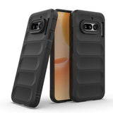 Nothing Phone 4A Kılıf Esnek TPU Oyuklu Arka Yüzey Tasarımlı Etnik Silikon Kapak Siyah
