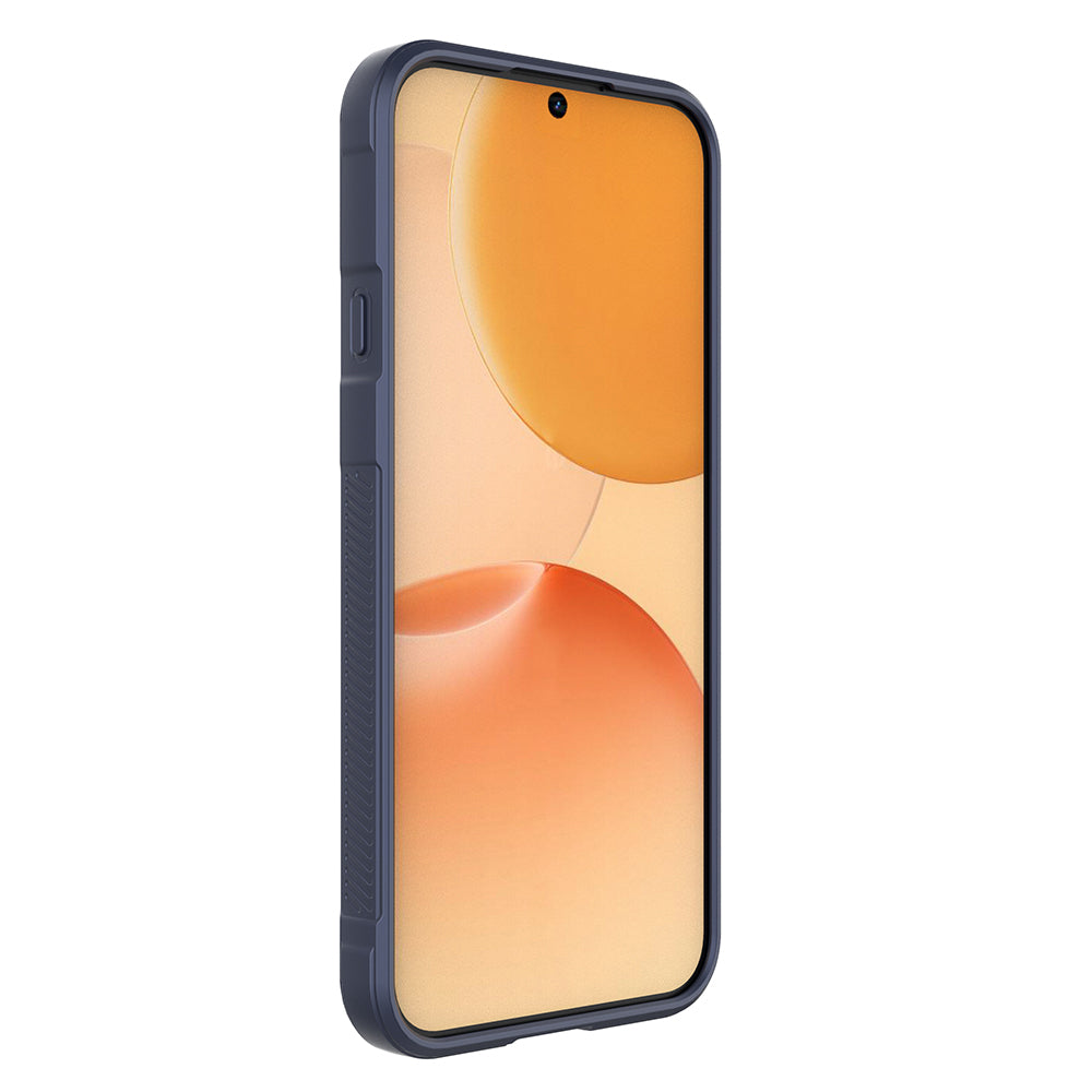 Nothing Phone 4A Kılıf Esnek TPU Oyuklu Arka Yüzey Tasarımlı Etnik Silikon Kapak Lacivert