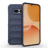 Nothing Phone 4A Kılıf Esnek TPU Oyuklu Arka Yüzey Tasarımlı Etnik Silikon Kapak Lacivert