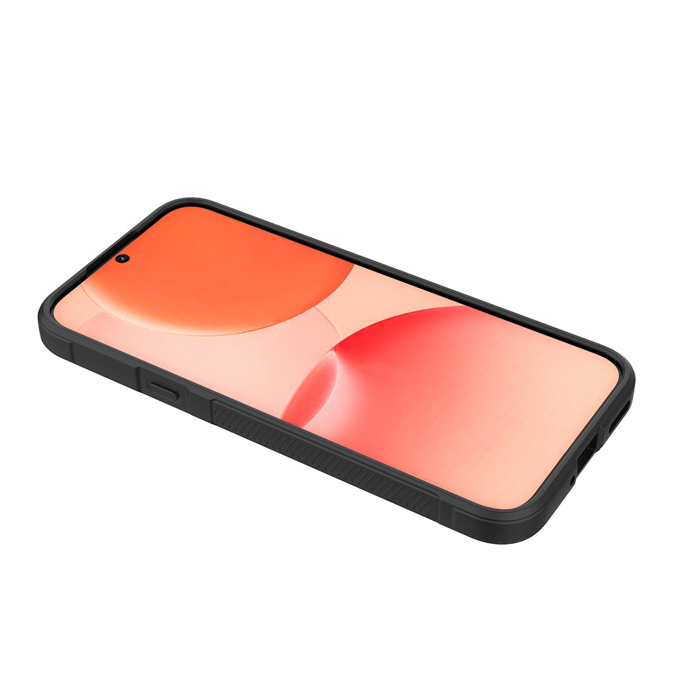 Nothing Phone 4A Pro Kılıf Esnek TPU Oyuklu Arka Yüzey Tasarımlı Etnik Silikon Kapak Siyah