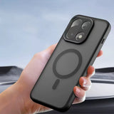 One Plus 15 5G Kılıf M-Safe Şarj Özellikli Kamera Korumalı Zore Lunex Kapak Siyah