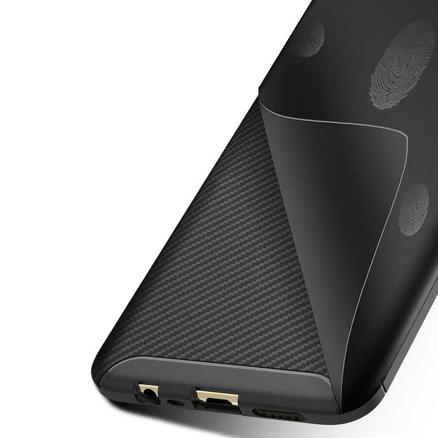 Oppo A12 Kılıf Zore Negro Silikon Kapak Kahverengi