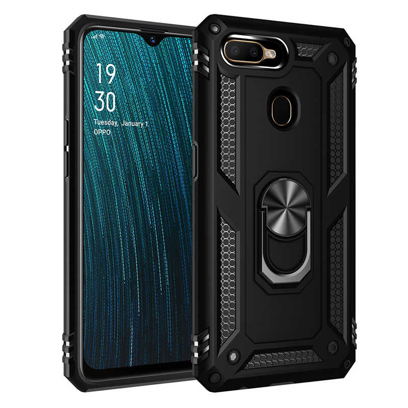 Oppo A12 Kılıf Zore Vega Kapak Siyah