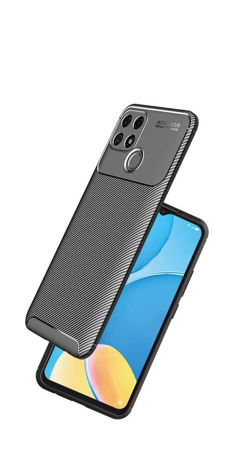 Oppo A15 Kılıf Zore Negro Silikon Kapak Lacivert