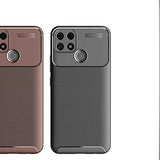 Oppo A15 Kılıf Zore Negro Silikon Kapak Kahverengi