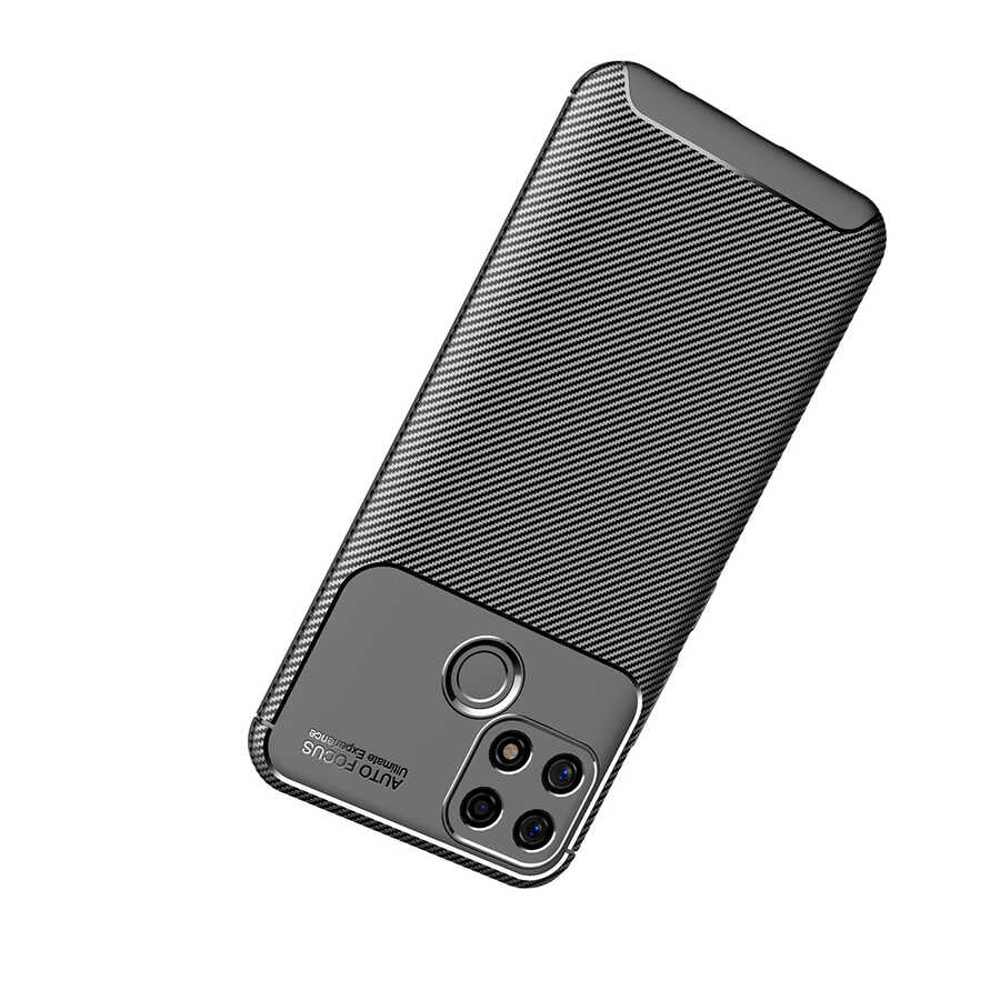 Oppo A15 Kılıf Zore Negro Silikon Kapak Kahverengi