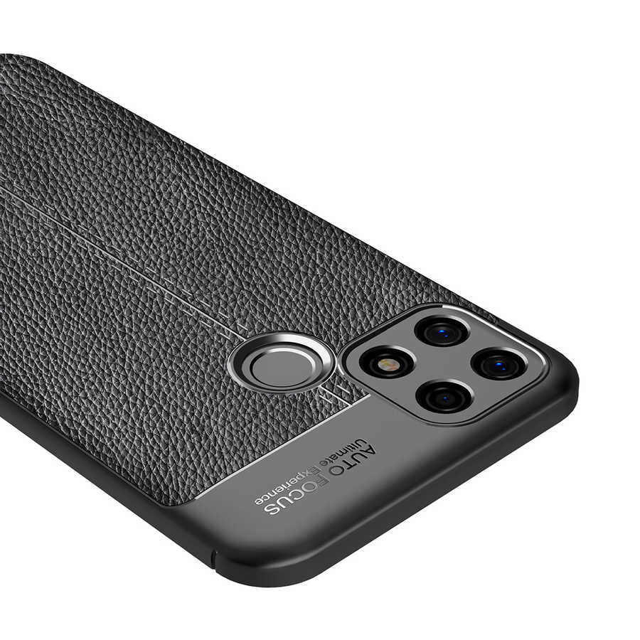 Oppo A15 Kılıf Zore Niss Silikon Kapak Lacivert