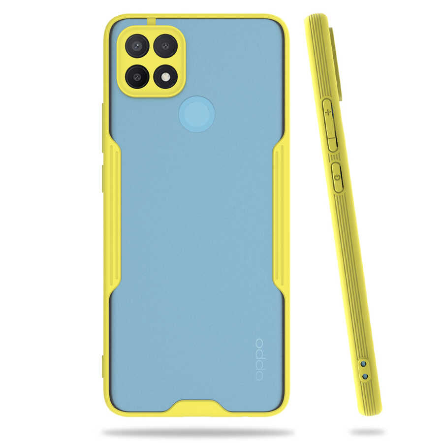 Oppo A15 Kılıf Zore Parfe Kapak Siyah