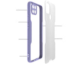 Oppo A15 Kılıf Zore Parfe Kapak Mor