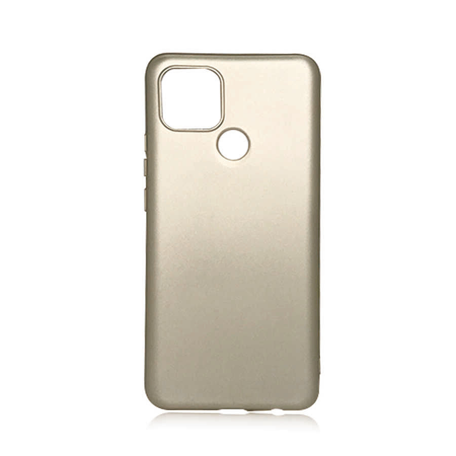 Oppo A15 Kılıf Zore Premier Silikon Kapak Gold