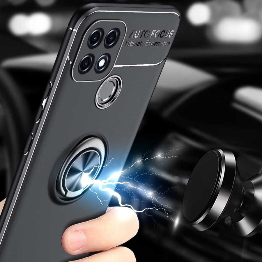 Oppo A15 Kılıf Zore Ravel Silikon Kapak Kırmızı