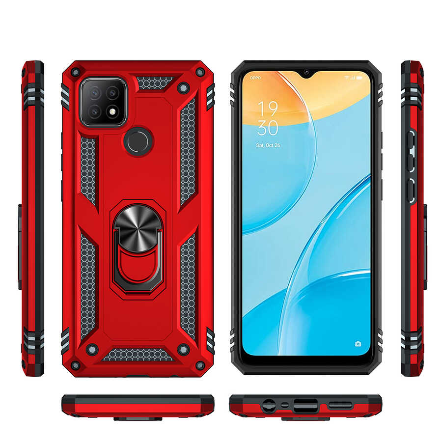 Oppo A15 Kılıf Zore Vega Kapak Gold