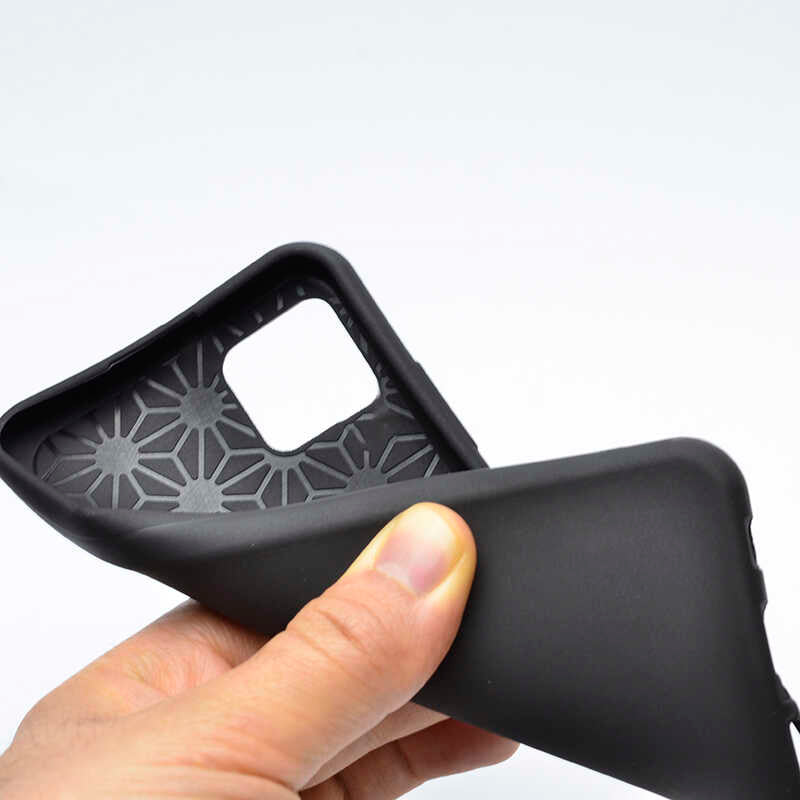 Oppo A15S Kılıf Zore Biye Silikon Siyah