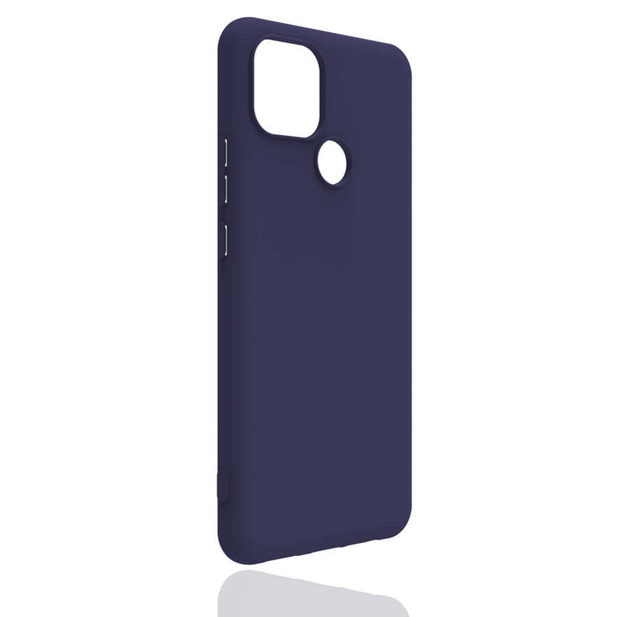 Oppo A15S Kılıf Zore Biye Silikon Mor