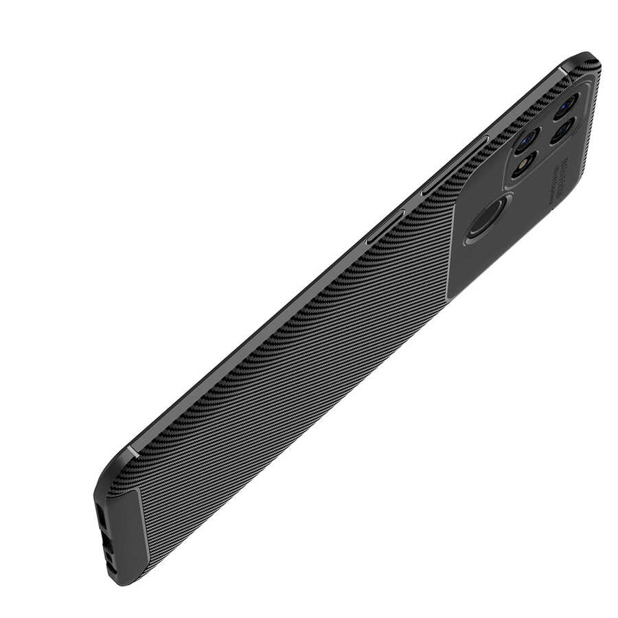 Oppo A15S Kılıf Zore Negro Silikon Kapak Siyah