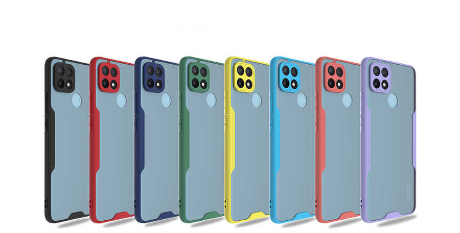 Oppo A15S Kılıf Zore Parfe Kapak Pembe