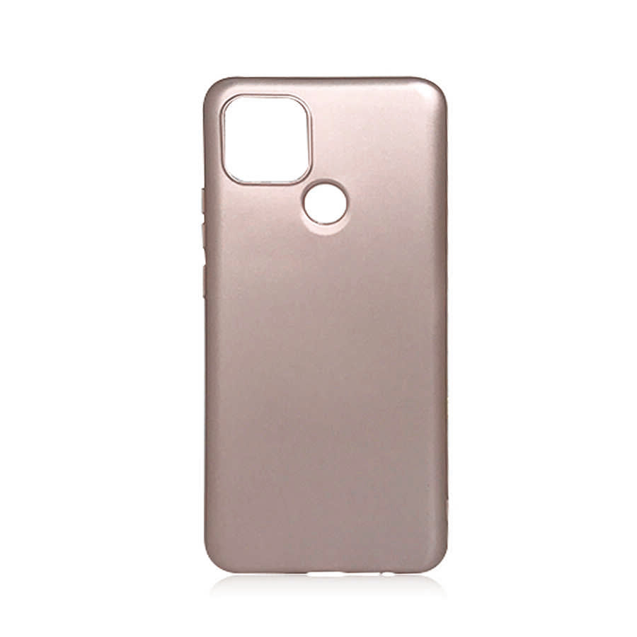 Oppo A15S Kılıf Zore Premier Silikon Kapak Rose Gold