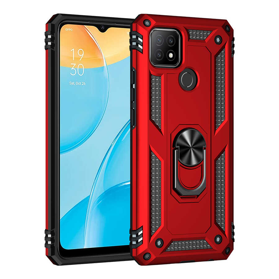 Oppo A15S Kılıf Zore Vega Kapak Mavi
