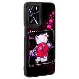 Oppo A16 Case Shining Embossed Zore Amas Silicone Cover with Iconic Figure Mor