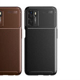 Oppo A16 Kılıf Zore Negro Silikon Kapak Kahverengi