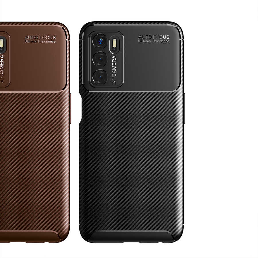 Oppo A16 Kılıf Zore Negro Silikon Kapak Lacivert