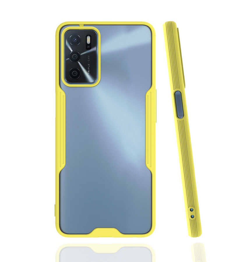 Oppo A16 Kılıf Zore Parfe Kapak Siyah