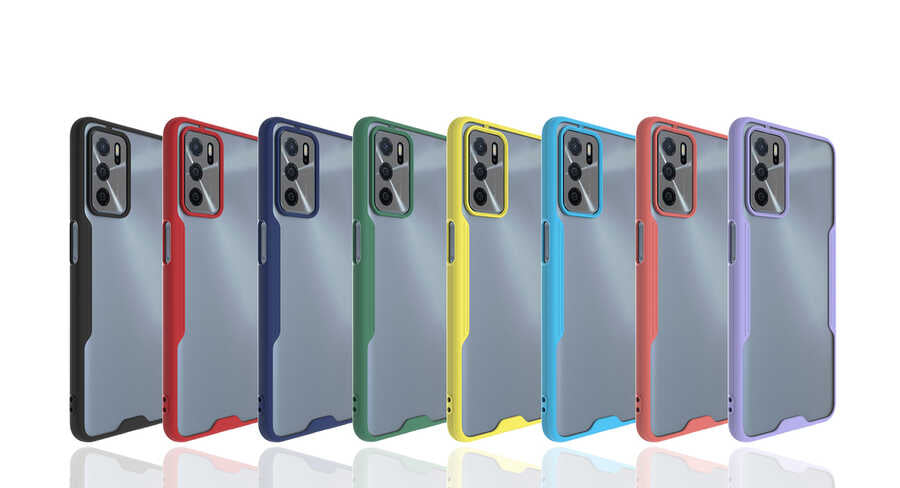 Oppo A16 Kılıf Zore Parfe Kapak Mor