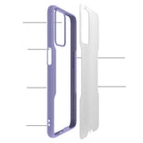 Oppo A16 Kılıf Zore Parfe Kapak Mor