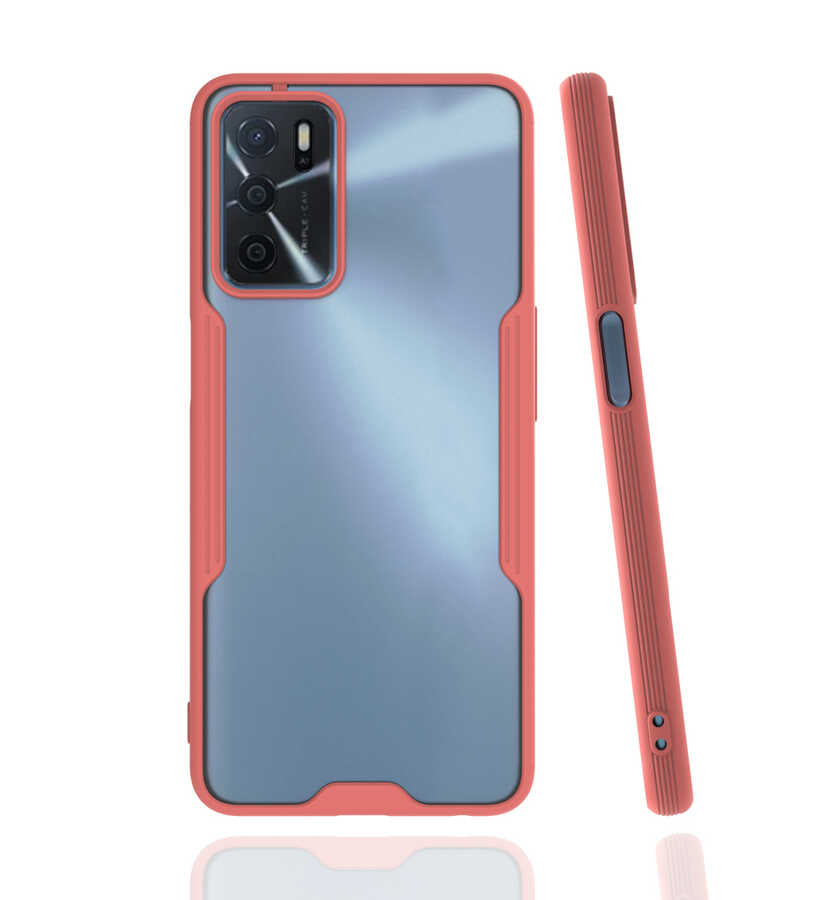 Oppo A16 Kılıf Zore Parfe Kapak Pembe