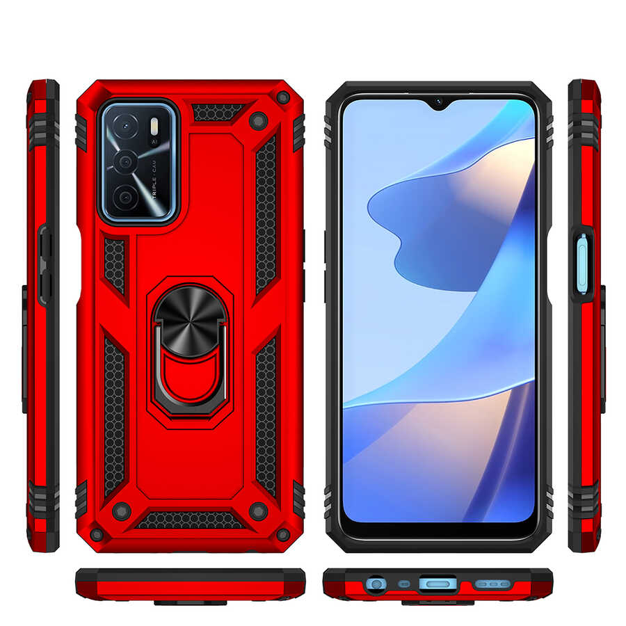 Oppo A16 Kılıf Zore Vega Kapak Siyah