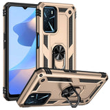 Oppo A16 Kılıf Zore Vega Kapak Gold