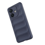 Oppo A3 Kılıf Esnek TPU Oyuklu Arka Yüzey Tasarımlı Zore Etnik Silikon Kapak Siyah
