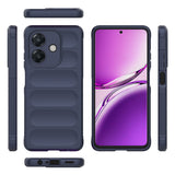 Oppo A3 Kılıf Esnek TPU Oyuklu Arka Yüzey Tasarımlı Zore Etnik Silikon Kapak Koyu Yeşil