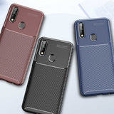 Oppo A31 Kılıf Zore Negro Silikon Kapak Kahverengi